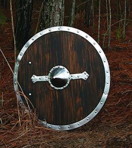 Viking Shield Replica - Dark Brown Wooden Armor