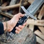 Handmade Viking Style Damascus Steel Sword