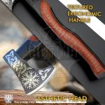 Decorative Viking Axe Set with Leather Handle