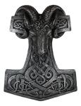Viking Ram Skull Thor Hammer Wall Decor