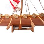 Viking Wooden Drakkar Boat Model Decorative Craft