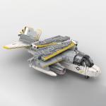Viking Fighter Jet Building Blocks Model Set