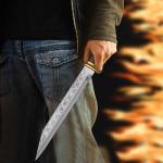 Custom Handmade Viking Seax Knife with Sheath