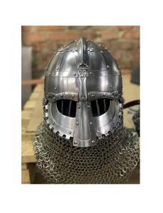 Viking Vendel Helmet with Chainmail for Cosplay