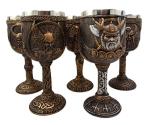 Norse Mythology Viking Wine Goblet Set of 5
