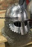 Viking Vendel Helmet with Chainmail for Cosplay