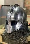 Viking Vendel Helmet with Chainmail for Cosplay