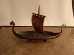Viking Long Ship Copper Tone Norse Boat 7