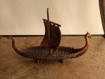 Viking Long Ship Copper Tone Norse Boat 7