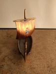 Viking Long Ship Copper Tone Norse Boat 7