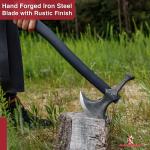 Medieval Viking Hammerhead Battle Axe - Rustic Style