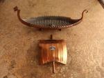 Viking Long Ship Copper Tone Norse Boat 7