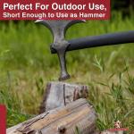 Medieval Viking Hammerhead Battle Axe - Rustic Style