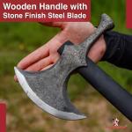 Medieval Viking Hammerhead Battle Axe - Rustic Style