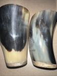 Set of 2 Viking Ram Horn Drinking Cups