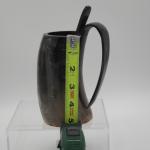 Viking Drinking Horn Mug and Spoon Set