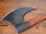 30" Hand Forged Viking Bearded Axe with Hardwood Handle