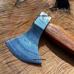 Custom Damascus Steel Viking Bearded Camping Axe