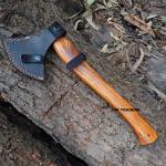 Custom Damascus Steel Viking Bearded Camping Axe