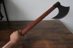 30" Hand Forged Viking Bearded Axe with Hardwood Handle