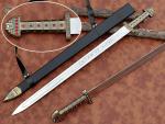 Viking Ragnar Sword Replica with Display Plaque