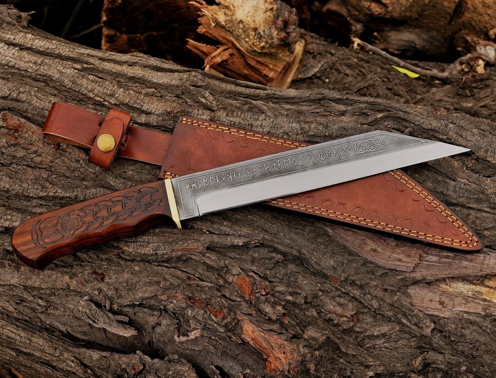 Viking Style Hand Forged Seax Knife