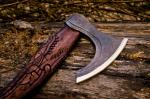 Personalized Viking Axe Tomahawk with Sheath