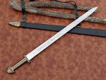 Viking Ragnar Sword Replica with Display Plaque