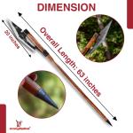 63" Viking Battle Axe - Full Size Steel Display