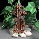 Odin Statue - Wood Finish Viking Decor Figurine