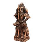 Odin Statue - Wood Finish Viking Decor Figurine