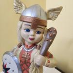 Rare Vintage Viking Warrior Figurines Set