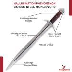Viking Sword Handmade 1095 High Carbon Steel