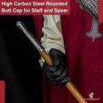 Hand Forged Viking Spangenhelm Evil Spear Cap