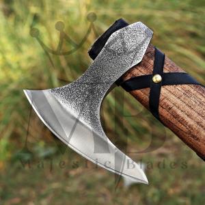 Hand Forged Norse Celtic Viking Axe with Sheath