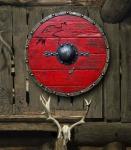 Viking 24" Round Shield with Heavy Metal Fittings
