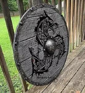 24" Viking Round Shield - Battle Ready Wooden Shield