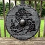 24" Viking Round Shield - Battle Ready Wooden Shield