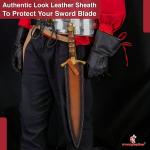 Hand Forged Damascus Leaf Blade Viking Short Sword