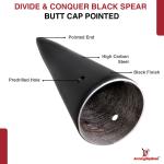 Hand Forged Viking Spangenhelm Steel Butt Cap