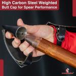 Hand Forged Viking Spangenhelm Steel Butt Cap