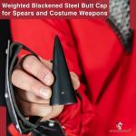 Hand Forged Viking Spangenhelm Steel Butt Cap