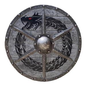 Viking Wooden Shield Battle Armor Home Decor