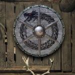 Viking Wooden Shield Battle Armor Home Decor