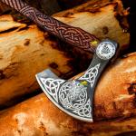 40" Hand Forged Viking Battle Axe - Two-Handed
