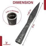 Hand-Forged Viking Throwing Spearhead with Sharp Blade