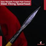 Hand-Forged Viking Throwing Spearhead with Sharp Blade