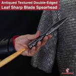 Hand-Forged Viking Throwing Spearhead with Sharp Blade