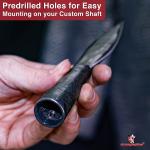 Hand-Forged Viking Throwing Spearhead with Sharp Blade