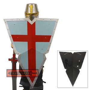Viking Crusader Steel Kite Shield for Knights